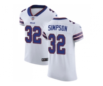 Nike Buffalo Bills #32 O. J. Simpson White Men Stitched NFL Vapor Untouchable Elite Jersey