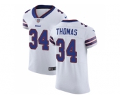 Nike Buffalo Bills #34 Thurman Thomas White Men Stitched NFL Vapor Untouchable Elite Jersey