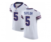 Nike Buffalo Bills #5 Tyrod Taylor White Men Stitched NFL Vapor Untouchable Elite Jersey