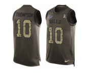 Men Nike Buffalo Bills #10 Deonte Thompson Limited Green Salute to Service Tank Top NFL Jersey Men Nike Buffalo Bills #10 Deonte Thompson Limited Green Salute to Service Tank Top NFL Jersey