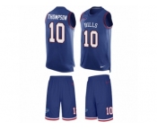 Men Nike Buffalo Bills #10 Deonte Thompson Limited Royal Blue Tank Top Suit NFL Jersey Men Nike Buffalo Bills #10 Deonte Thompson Limited Royal Blue Tank Top Suit NFL Jersey