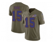 Men Nike Buffalo Bills #15 Brandon Tate Limited Olive 2017 Salute to Service NFL Jersey