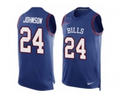Men Nike Buffalo Bills #24 Leonard Johnson Limited Royal Blue Player Name & Number Tank Top NFL Jersey Men Nike Buffalo Bills #24 Leonard Johnson Limited Royal Blue Player Name & Number Tank Top NFL Jersey