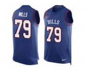 Men Nike Buffalo Bills #79 Jordan Mills Limited Royal Blue Player Name & Number Tank Top NFL Jersey Men Nike Buffalo Bills #79 Jordan Mills Limited Royal Blue Player Name & Number Tank Top NFL Jersey