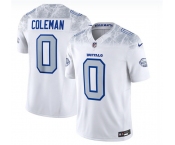 Men's Buffalo Bills #0 Keon Coleman White 2025 F.U.S.E. “Rivalries” Vapor Limited Football Stitched Jersey