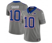 Men's Buffalo Bills #10 Khalil Shakir Gray F.U.S.E. 2026 Nickel City Vapor Football Stitched Jersey Men's Buffalo Bills #10 Khalil Shakir Gray F.U.S.E. 2026 Nickel City Vapor Football Stitched Jersey