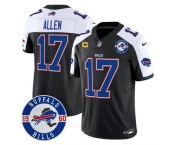 Men's Buffalo Bills #17 Josh Allen Black Alternate F.U.S.E. 4-Star C With Est. 1960 Patch Vapor Untouchable Limited Football Stitched Jersey Men's Buffalo Bills #17 Josh Allen Black Alternate F.U.S.E. 4-Star C With Est. 1960 Patch Vapor Untouchable Limited Football Stitched Jersey