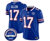 Men's Buffalo Bills #17 Josh Allen Blue F.U.S.E. 2026 Inaugural Season at Highmark Stadium Football Stitched Jersey Men's Buffalo Bills #17 Josh Allen Blue F.U.S.E. 2026 Inaugural Season at Highmark Stadium Football Stitched Jersey