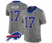 Men's Buffalo Bills #17 Josh Allen Gray F.U.S.E. 2026 Nickel City With 4-Star C Patch Vapor Football Stitched Jersey Men's Buffalo Bills #17 Josh Allen Gray F.U.S.E. 2026 Nickel City With 4-Star C Patch Vapor Football Stitched Jersey