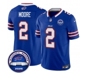 Men's Buffalo Bills #2 D.J. Moore Blue F.U.S.E. 2026 Inaugural Season at Highmark Stadium Football Stitched Jersey Men's Buffalo Bills #2 D.J. Moore Blue F.U.S.E. 2026 Inaugural Season at Highmark Stadium Football Stitched Jersey
