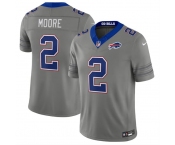Men's Buffalo Bills #2 D.J. Moore Gray F.U.S.E. 2026 Nickel City Vapor Football Stitched Jersey Men's Buffalo Bills #2 D.J. Moore Gray F.U.S.E. 2026 Nickel City Vapor Football Stitched Jersey