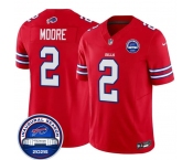 Men's Buffalo Bills #2 D.J. Moore Red F.U.S.E. 2026 Inaugural Season at Highmark Stadium Football Stitched Jersey Men's Buffalo Bills #2 D.J. Moore Red F.U.S.E. 2026 Inaugural Season at Highmark Stadium Football Stitched Jersey