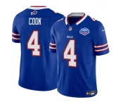 Men's Buffalo Bills #4 James Cook Blue 2025 F.U.S.E. With Farewell Patch Vapor Untouchable Limited Football Stitched Jersey