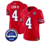 Men's Buffalo Bills #4 James Cook III Red F.U.S.E. 2026 Inaugural Season at Highmark Stadium Football Stitched Jersey Men's Buffalo Bills #4 James Cook III Red F.U.S.E. 2026 Inaugural Season at Highmark Stadium Football Stitched Jersey