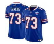 Men's Buffalo Bills #73 Dion Dawkins Blue 2025 F.U.S.E. With Farewell Patch Vapor Untouchable Limited Football Stitched Jersey