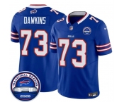 Men's Buffalo Bills #73 Dion Dawkins Blue F.U.S.E. 2026 Inaugural Season at Highmark Stadium Football Stitched Jersey Men's Buffalo Bills #73 Dion Dawkins Blue F.U.S.E. 2026 Inaugural Season at Highmark Stadium Football Stitched Jersey