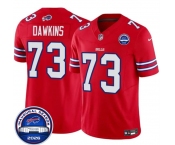 Men's Buffalo Bills #73 Dion Dawkins Red F.U.S.E. 2026 Inaugural Season at Highmark Stadium Football Stitched Jersey Men's Buffalo Bills #73 Dion Dawkins Red F.U.S.E. 2026 Inaugural Season at Highmark Stadium Football Stitched Jersey