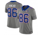 Men's Buffalo Bills #86 Dalton Kincaid Gray F.U.S.E. 2026 Nickel City Vapor Football Stitched Jersey Men's Buffalo Bills #86 Dalton Kincaid Gray F.U.S.E. 2026 Nickel City Vapor Football Stitched Jersey