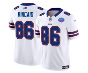 Men's Buffalo Bills #86 Dalton Kincaid White 2025 F.U.S.E. With Farewell Patch Vapor Untouchable Limited Football Stitched Jersey