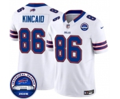 Men's Buffalo Bills #86 Dalton Kincaid White F.U.S.E. 2026 Inaugural Season at Highmark Stadium Football Stitched Jersey Men's Buffalo Bills #86 Dalton Kincaid White F.U.S.E. 2026 Inaugural Season at Highmark Stadium Football Stitched Jersey