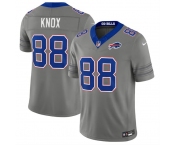 Men's Buffalo Bills #88 Dawson Knox Gray F.U.S.E. 2026 Nickel City Vapor Football Stitched Jersey Men's Buffalo Bills #88 Dawson Knox Gray F.U.S.E. 2026 Nickel City Vapor Football Stitched Jersey