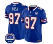 Men's Buffalo Bills #97 Joey Bosa Blue F.U.S.E. 2026 Inaugural Season at Highmark Stadium Football Stitched Jersey Men's Buffalo Bills #97 Joey Bosa Blue F.U.S.E. 2026 Inaugural Season at Highmark Stadium Football Stitched Jersey