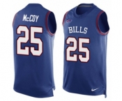 Men's Nike Buffalo Bills #25 LeSean McCoy Limited Royal Blue Player Name & Number Tank Top NFL Jersey