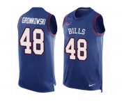 Men's Nike Buffalo Bills #48 Glenn Gronkowski Limited Royal Blue Player Name & Number Tank Top NFL Jersey