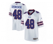 Men's Nike Buffalo Bills #48 Glenn Gronkowski Limited White NFL Jersey