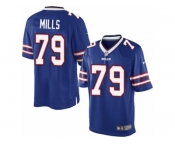 Men's Nike Buffalo Bills #79 Jordan Mills Limited Royal Blue Team Color NFL Jersey