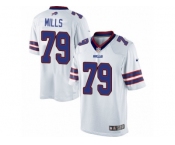Men's Nike Buffalo Bills #79 Jordan Mills Limited White NFL Jersey