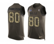 Men's Nike Buffalo Bills #80 Leonard Hankerson Limited Green Salute to Service Tank Top NFL Jersey