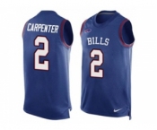 Nike Buffalo Bills #2 Dan Carpenter Royal Blue Team Color Men's Stitched NFL Limited Tank Top Jersey