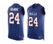 Nike Buffalo Bills #24 Stephon Gilmore Royal Blue Team Color Men's Stitched NFL Limited Tank Top Jersey