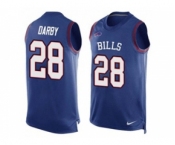 Nike Buffalo Bills #28 Ronald Darby Royal Blue Team Color Men's Stitched NFL Limited Tank Top Jersey
