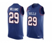 Nike Buffalo Bills #29 Karlos Williams Royal Blue Team Color Men's Stitched NFL Limited Tank Top Jersey