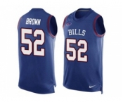 Nike Buffalo Bills #52 Preston Brown Royal Blue Team Color Men's Stitched NFL Limited Tank Top Jersey