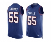 Nike Buffalo Bills #55 Jerry Hughes Royal Blue Team Color Men's Stitched NFL Limited Tank Top Jersey