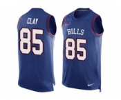 Nike Buffalo Bills #85 Charles Clay Royal Blue Team Color Men's Stitched NFL Limited Tank Top Jersey