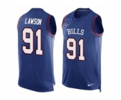 Nike Buffalo Bills #91 Manny Lawson Royal Blue Team Color Men's Stitched NFL Limited Tank Top Jersey