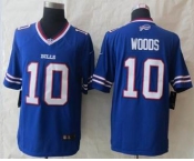 nike nfl jerseys buffalo bills #10 woods blue[nike Limited]