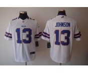 nike nfl jerseys buffalo bills #13 johnson white[nike limited]