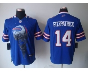 nike nfl jerseys buffalo bills #14 ryan fitzpatrick blue[helmet tri-blend limited]