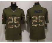 nike nfl jerseys buffalo bills #25 mccoy army green[nike Limited Salute To Service]