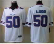 nike nfl jerseys buffalo bills #50 alonso white[nike limited][alonso]