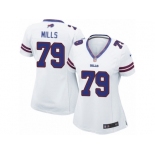 Women's Nike Buffalo Bills #79 Jordan Mills Limited White NFL Jersey