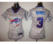 nike women nfl jerseys buffalo bills #3 manuel[fem fan zebra]