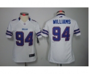 nike women nfl jerseys buffalo bills #94 williams white[nike limited]