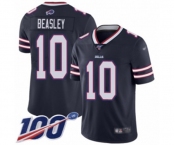 Youth Buffalo Bills #10 Cole Beasley Limited Navy Blue Inverted Legend 100th Season Football Jersey