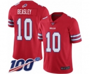 Youth Buffalo Bills #10 Cole Beasley Limited Red Rush Vapor Untouchable 100th Season Football Jersey